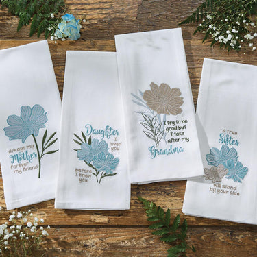 A True Sister Embroidered Dishtowel - Park Designs - The Fox Decor